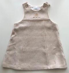 Bebe organic べべオーガニック ニットワンピース 丸襟　今季 再再販！ べべオーガニック organic Bebe ニットワンピース 今季