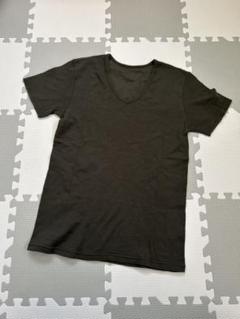 ダークグリーン Vネック Tシャツ 半袖　Mサイズ