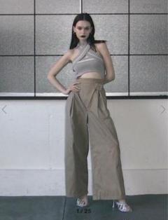 パンツ melt the lady round strap pants MELT THE LADY メルトザレディ パンツ（その他） S 黒 【古着