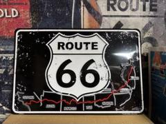 Route 66 サインプレート ブリキ看板