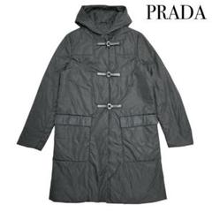 PRADA プラダ コート レディース フード 中綿 サイズ42 L ブラック PRADA プラダ コート レディース フード 中綿 サイズ42 L