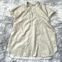美品✨【ANCHOR】フレンチ袖ブラウス ベージュ (M) スキッパー