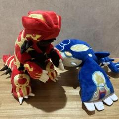 ゲンシグラードン ゲンシカイオーガ でっかい　ぬいぐるみ　ポケモン　光輪の超魔神 ポケモン・ザ・ムービーXY でっかいぬいぐるみ ゲンシカイオーガ
