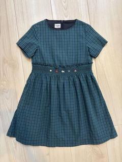 familiar ファミリア　ネイビー花柄ワンピース　130cm 春夏秋 familiar ファミリア ネイビー花柄ワンピース 130cm 春夏秋