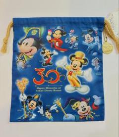 ディズニー 30周年 シール ブランケット 巾着 ディズニー 30周年 シール ブランケット 巾着