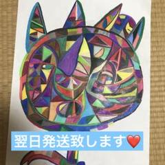 オリジナルイラスト❤️手描き❤️ひまわり❤️原作サイズ５４センチ色鉛筆画❤️