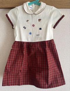 極美品⭐︎familiar 半袖ワンピース 赤 チェック　130cm 2025年最新】ファミリアワンピース赤の人気アイテム - メルカリ
