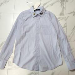 新品✨️WEEKEND Max Mara ビジュブラウス ブルー×ホワイト S