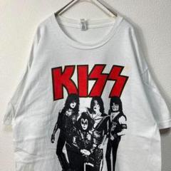 USA古着 KISS キス Tシャツ バンドTシャツ バンT 白