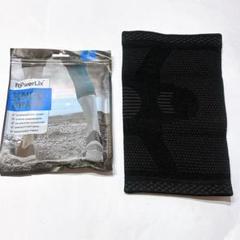 ・POWERLIX 膝サポーター ひざ専用 スポーツ用 ブラック L