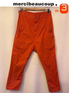 希少珍品　試着のみmercibeaucoup WOOLサルエルパンツ　革パッチ ブランド古着】mercibeaucoup,｜メルシーボークーのパンツ古着
