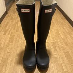HUNTER ヘビ柄 長靴 サイドバックル付き HUNTER ヘビ柄 長靴 サイドバックル付き