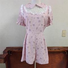 新品タグ付き　Ank Rouge　花柄　レース　サロペット