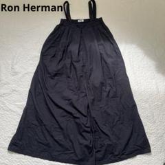 ◾️極美品◾️RHC Ron Herman ワイド コットン サロペットパンツ　黒 ◾️極美品◾️RHC Ron Herman ワイド コットン サロペット