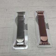 新品✨Apple Watch 42mm メッシュバンド シルバー・ローズゴールド