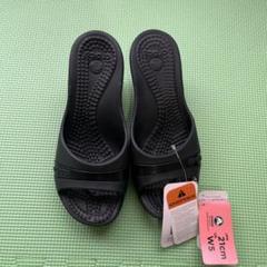 新品タグ付き　Crocs Sassari W5 クロックス ササリー ブラック Crocs Sassari ㉛W5 クロックス ササリー 22cm 黒白
