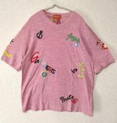 アンジェロガルバス　総柄　刺繍　しもふり　M　イカリ　アロハ　マルチカラー