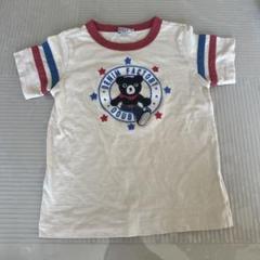 DOUBLE.B クマ刺繍 Tシャツ 130cm