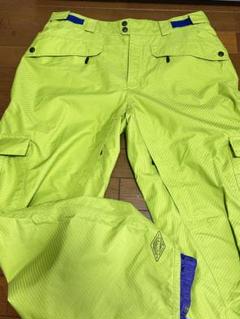 Columbia 蛍光イエロー スノーボードパンツ ￥40000→32000 Columbia 蛍光イエロー スノーボードパンツ Lサイズ - メルカリ