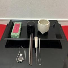 値下！木の葉天目茶碗と天目台　茶道具懐石茶箱鵬雲斎坐忘斎淡々斎即中斎七事式水屋棗 値下！沈金老松茶道具懐石茶箱鵬雲斎坐忘斎淡々斎即中斎而妙斎七