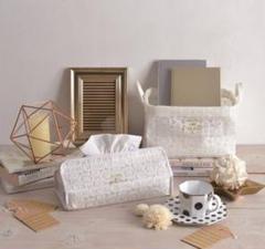 ■美品【tente】 LACE レース ティッシュケース ホワイト