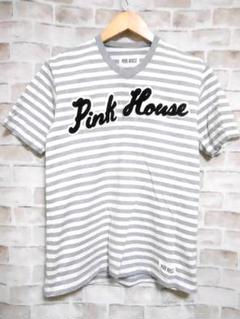 PINK HOUSE ピンクハウス ボーダー柄 Vネック Tシャツ