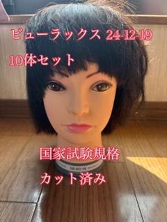 ビューラックス 美容師国家試験用ウィッグ 02-20-19 8体 A4【未使用品】ビューラックス 実技試験用 モデルウィッグ 02-20