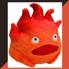 ハウルの動く城 カルシファー ぬいぐるみ 4個セット タグ付き 新品、稀】ビンテージ ハウルの動く城 ぬいぐるみ カルシファー