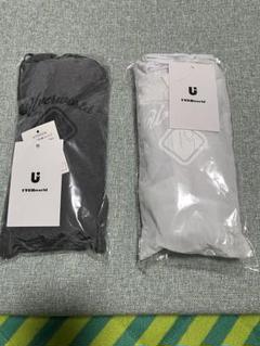 UVERworld　グッズ　クロップド　2wayシャツ　チャーコル　ホワイト UVERworld グッズ クロップド 2wayシャツ チャーコル ホワイト
