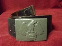 Ｗワイマールドイツ軍＊１９２９年型＊鉄兜団バックルベルト＊１００ｃｍ（実物） Wワイマールドイツ軍＊1929年型＊鉄兜団バックルベルト