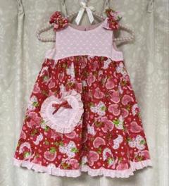 子供服 90サイズ ワンピース ハンドメイド シェリーメイとペア