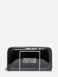 【新品未使用】VERSACE JEANS チェーン ウォレット 長財布 訳あり VERSACE JEANS ロングウォレット 長財布 ラベンダー 新品
