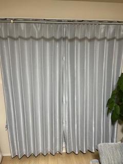 【期間限定お値下げ中】遮光・遮熱カーテン グレー 100x200cm 2枚セットのサムネイル