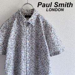 極美品 Paul Smith ポールスミス 花柄 半袖 総柄シャツ