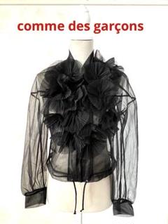 ヴィンテージ comme des garçons シアーブルゾン　新品　黒　M ヴィンテージ comme des garçons シアーブルゾン 新品 黒 M