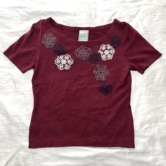 シビラ　受注回　花柄刺繍 クリーム色 半袖ニット シビラ 受注回 花柄刺繍 クリーム色 半袖ニット - メルカリ