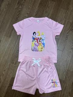 新品未使用 120 プリンセス 半袖 夏 パジャマ ピンク