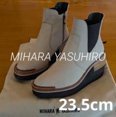 最終値下げ☆ MIHARA YASUHIRO クロコ押し本革インソールブーツ セール☆ MIHARA YASUHIRO クロコ押し本革インソールブーツ