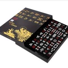 麻雀牌セット 黒金デザイン 144枚入りのサムネイル