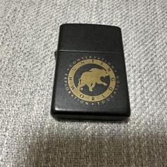 ZIPPO ハンティングワールド ロゴ ブラックマット ジッポー