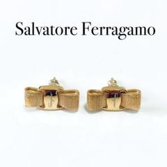 Ferragamo ヴァラ リボン ピアス ゴールド J256057 Ferragamo ヴァラ リボン ピアス ゴールド J256057 - メルカリ