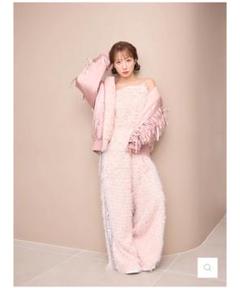 Ange Charme/アンジュシャルム♡フェザーサロペット/ピンク Ange Charme/アンジュシャルム♡フェザーサロペット/ピンク