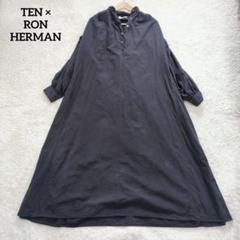 ロンハーマン TEN リネン　カフタンドレス　ダークネイビー　マキシワンピース Ron Herman - ロンハーマン TEN カフタン ワンピース 新品 完売