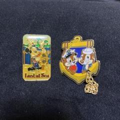 昔の★ディズニー クルーズライン チップとデール ピンバッチ 2223.昔の海外ディズニークルーズラインピン2003年限定750チップ