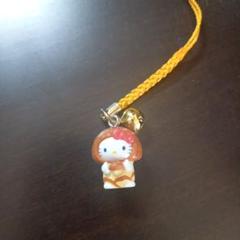 松茸　キティ　ストラップ