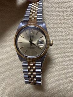 Rolex ロレックスデイトジャスト ゴールド シルバー - メルカリ