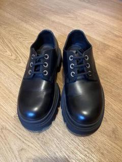 ZARA プラットフォームローファー 38 厚底 プラットフォームローファー - ブラック | ZARA Japan / 日本