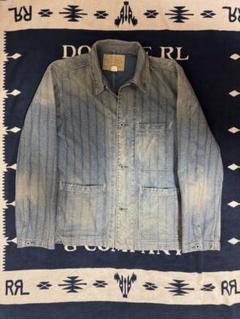 激安通販サイト 人気 美品】RRL メルカリ - カバーオールM Stripeレイルマン Wabash ジャケット・アウター