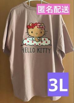 サンリオ 日焼け 水着 キティ 半袖 tシャツ サガラ刺繍 ピンク 3L