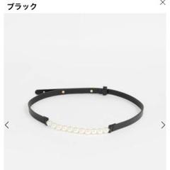 PECHINCHARパールアクセントスリムベルト PECHINCHARパールアクセントスリムベルト - メルカリ